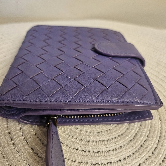 Bottega Veneta Intrecciato Snap Wallet – Purple - Picture 5 of 12